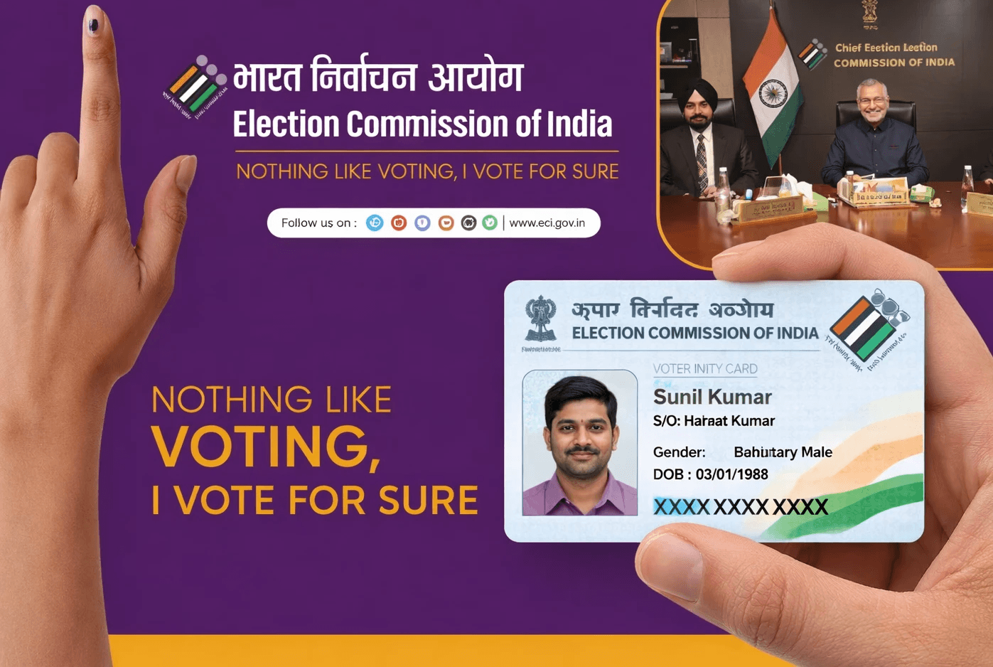 Binary Systems Manufactures EPIC Voter Id Cards.